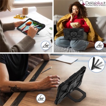 Smūgiams atsparus 360 dėklas su dirželiu (Xiaomi Redmi Pad 2 Pro)